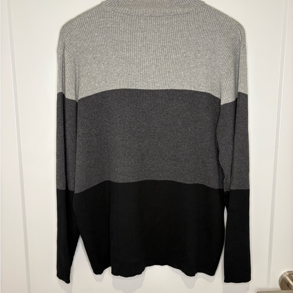 Charter Club Women’s Gray and Black Crewneck Sweater | Office NWT Basic - Picture 5 of 7